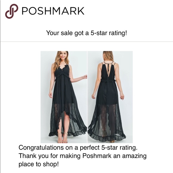 Black Lacey Maxi Dress - Picture 13 of 13